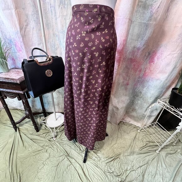 📌Eddie Bauer Floral Maxi Plus Size Rayon Skirt with Pockets - Picture 9 of 15